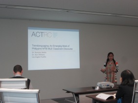 Dr Romylyn Pradilla presenting at ACLL